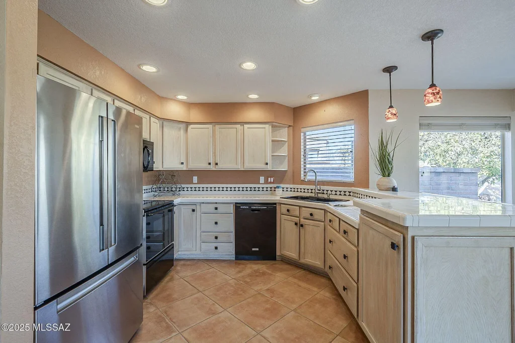 cleaning kitchen